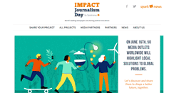 Desktop Screenshot of impactjournalismday.com